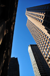 Boston, Massachusetts, USA: skyscraper in the Government Center neighborhood - 28 State Street and 60 State Street, Financial District - photo by M.Torres