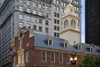 Boston, Massachusetts, USA: the Old State House built in 1713 is the oldest Colonial building still standing - Georgian style - intersection of Washington and State Streets - photo by C.Lovell