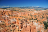 Bryce Canyon National Park, Utah, USA: Sunset Point - maze of hoodoos and fins with mesas in the backdrop - photo by M.Torres