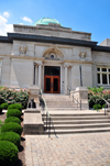 Jeffersonville, Clark County, Indiana, USA: Carnegie Library building on Warder Park - 1903 neoclassical structure designed by architect Arthur Loomis - photo by M.Torres